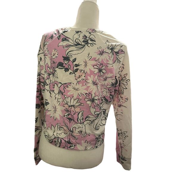 Sundry Floral Long Sleeve Crop Top Size Small, NWT - Picture 5 of 6